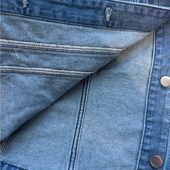 Women’s Allegra K Dark Blue Denim Vest Sleeveless Jacket - Picture 2 of 5